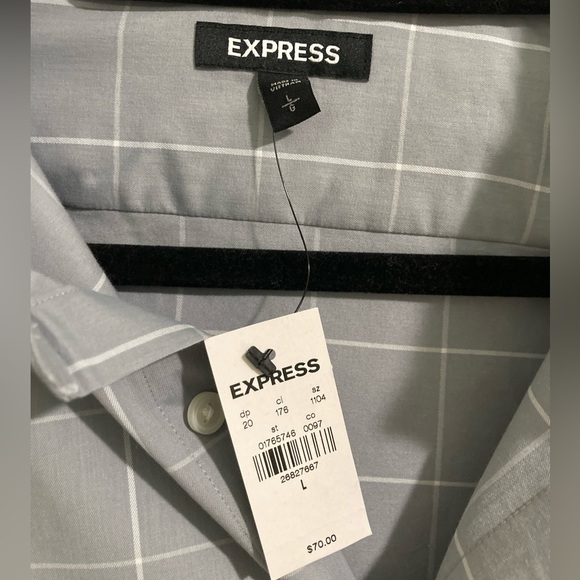 Simple pattern men’s button up shirt - Picture 4 of 5